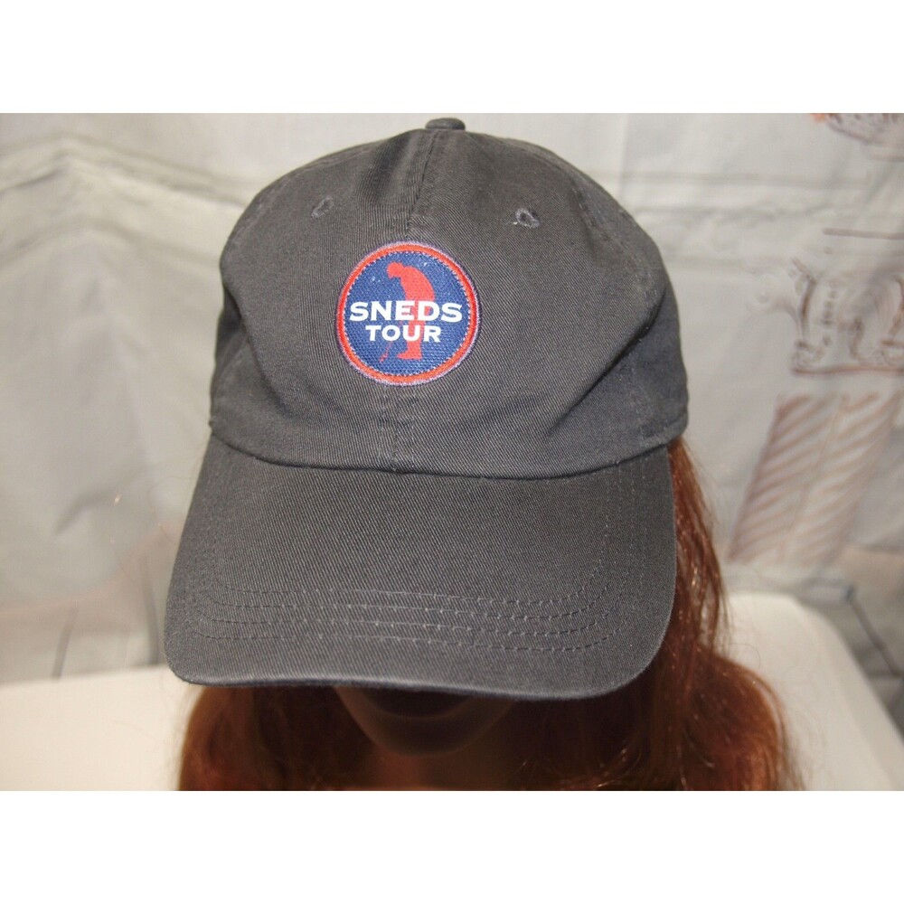 Sneds Tour Hat Cap Strap Back One Size Gray Golf Unisex Ahead Extreme
